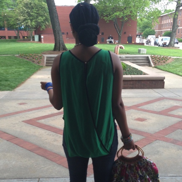 🚫SOLD🚫 Hi-Lo See Through Criss Cross Shirt - Picture 2 of 5